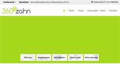 Desktop Screenshot of 360gradzahn.de